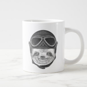 Portrait von Sloth Vintager Helm Jumbo-Tasse