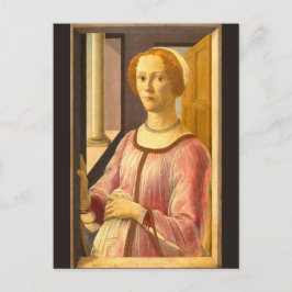 Portrait von Smeralda Bandinelli von Botticelli Postkarte