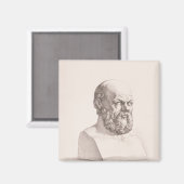 Portrait von Sokrates Magnet (Vorderseite/Rückseite)