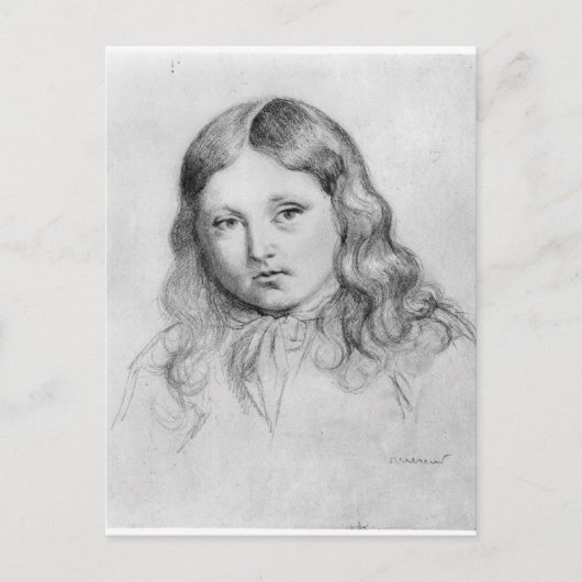 Portrait von Solange Sand Postkarte (Vorderseite)