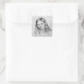 Portrait von Solange Sand Quadratischer Aufkleber (Tasche)