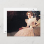 Portrait von Sonja Knips ; Gustav Klimt Malerei Postkarte (Vorne/Hinten)