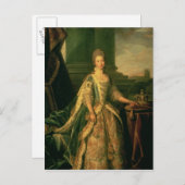 Portrait von Sophie Charlotte Postkarte (Vorne/Hinten)