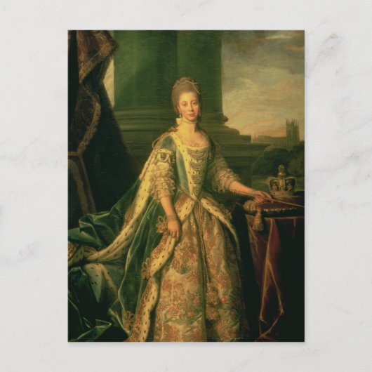 Portrait von Sophie Charlotte Postkarte (Vorderseite)