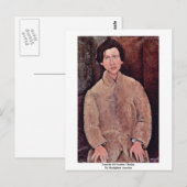 Portrait von Soutine Chaiim von Modigliani Amedeo Postkarte (Vorne/Hinten)