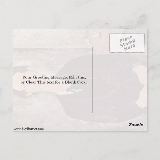 Portrait von Soutine durch Amedeo Modigliani Postkarte (Rückseite)