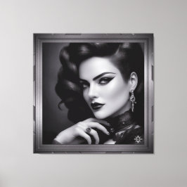 Portrait von Spy Kalina Schäfer von Xzendor7 Leinwanddruck