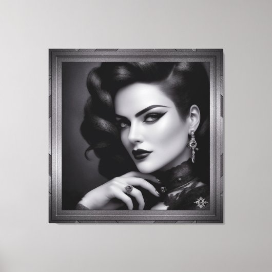 Portrait von Spy Kalina Schäfer von Xzendor7 Leinwanddruck (Vorderseite)