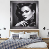 Portrait von Spy Kalina Schäfer von Xzendor7 Leinwanddruck (Insitu (Schlafzimmer))