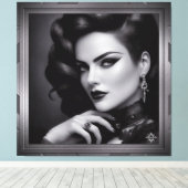 Portrait von Spy Kalina Schäfer von Xzendor7 Leinwanddruck (Insitu (Holzboden))