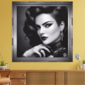 Portrait von Spy Kalina Schäfer von Xzendor7 Leinwanddruck (Insitu (Wohnzimmer))