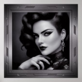 Portrait von Spy Kalina Schäfer von Xzendor7 Poster (Vorne)