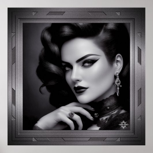 Portrait von Spy Kalina Schäfer von Xzendor7 Poster (Vorne)