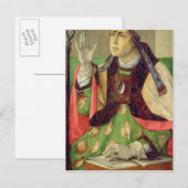 Portrait von St. Augustine, c.1475 Postkarte (Vorne/Hinten)