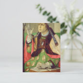 Portrait von St. Augustine, c.1475 Postkarte (Stehend Vorderseite)