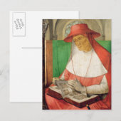 Portrait von St. Jerome c.1475 Postkarte (Vorne/Hinten)