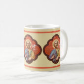Portrait von St. Joseph in einer Oktofolie (TF 02) Kaffeetasse (VorderseiteRechts)