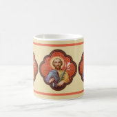 Portrait von St. Joseph in einer Oktofolie (TF 02) Kaffeetasse (Mittel)
