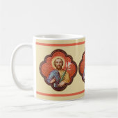 Portrait von St. Joseph in einer Oktofolie (TF 02) Kaffeetasse (Links)
