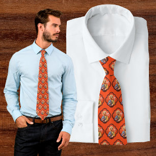 Portrait von St. Joseph in einer Oktofolie (TF 02) Krawatte