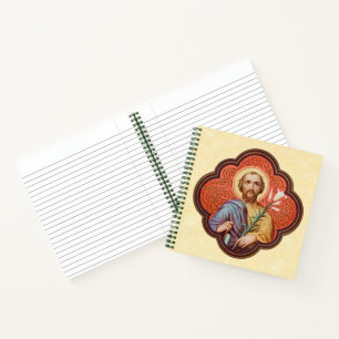 Portrait von St. Joseph in einer Oktofolie (TF 02) Notizblock
