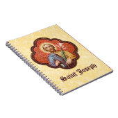 Portrait von St. Joseph in einer Oktofolie (TF 02) Notizblock (Rechte Seite)