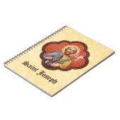 Portrait von St. Joseph in einer Oktofolie (TF 02) Notizblock (Linke Seite)