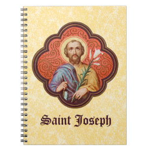 Portrait von St. Joseph in einer Oktofolie (TF 02) Notizblock