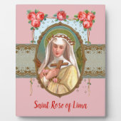 Portrait von St. Rose, vergewaltigt mit Rose (M 02 Fotoplatte (Vorderseite)