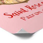 Portrait von St. Rose, vergewaltigt mit Rose (M 02 Poster (Ecke)