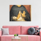 Portrait von St. Thomas Aquinas c.1475 Leinwanddruck (Insitu (Wohnzimmer))