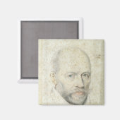 Portrait von St. Vincent de Paul Magnet (Vorderseite/Rückseite)