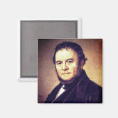Portrait von Stendhal Magnet (Vorderseite/Rückseite)