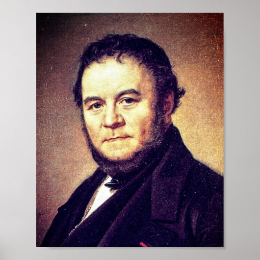 Portrait von Stendhal Poster (Vorne)