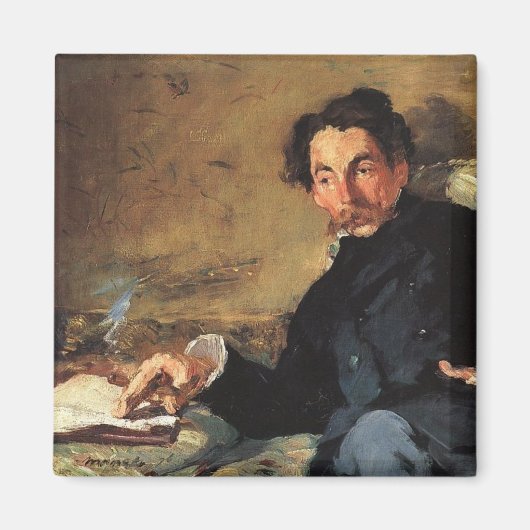 Portrait von Stéphane Mallarmé, 1876 Magnet (Vorne)