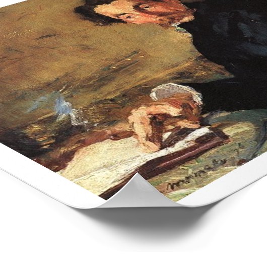 Portrait von Stéphane Mallarmé, 1876 Poster (Ecke)