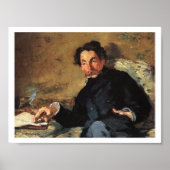 Portrait von Stéphane Mallarmé, 1876 Poster (Vorne)