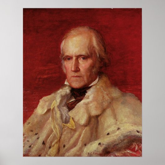 Portrait von Stratford Canning Poster (Vorne)