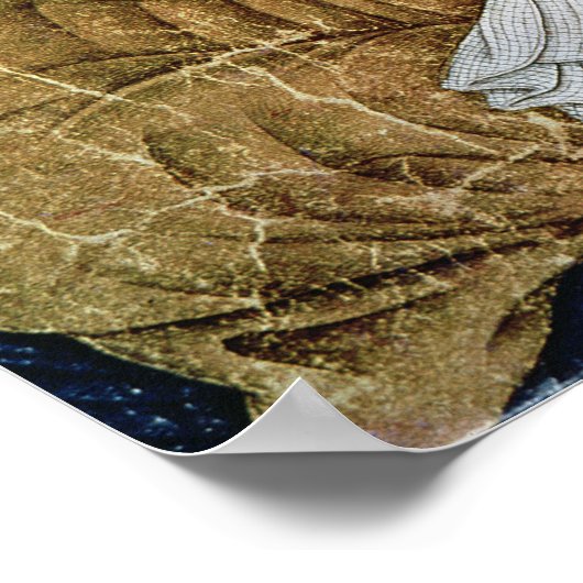 Portrait von Sultan Mehmet II Poster (Ecke)