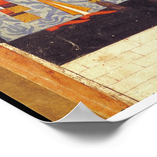 Portrait von Sultan Selim II Poster (Ecke)