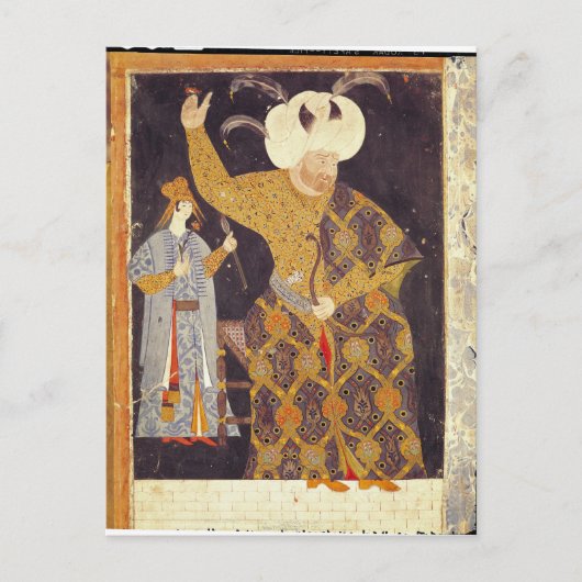 Portrait von Sultan Selim II Postkarte (Vorderseite)