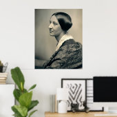 Portrait von Susan Brownell Anthony 1850 Poster (Heimbüro)
