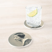 Portrait von Susan Brownell Anthony 1850 Sandstein Untersetzer (Seite)