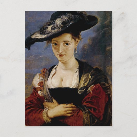 Portrait von Suzanne Fourment Postkarte (Vorderseite)