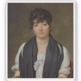 Portrait von Suzanne Le Peletier de Saint-Fargeau Aufkleber