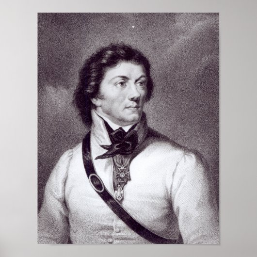 Portrait von Tadeusz Kosciuszko Poster (Vorne)