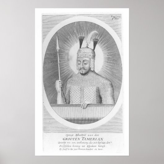 Portrait von Tamerlane the Great Poster (Vorne)