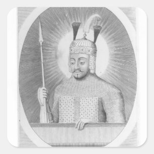Portrait von Tamerlane the Great Quadratischer Aufkleber