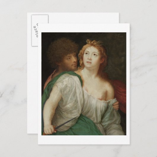 Portrait von Tarquin und Lucretia Postkarte (Vorne/Hinten)