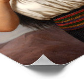 'Portrait von Terewai Horomona' - G. Lindauer Poster (Ecke)